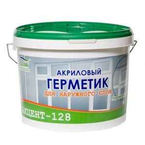 «Акцент 128» паропроницаемый силиконизированный герметик для Окон